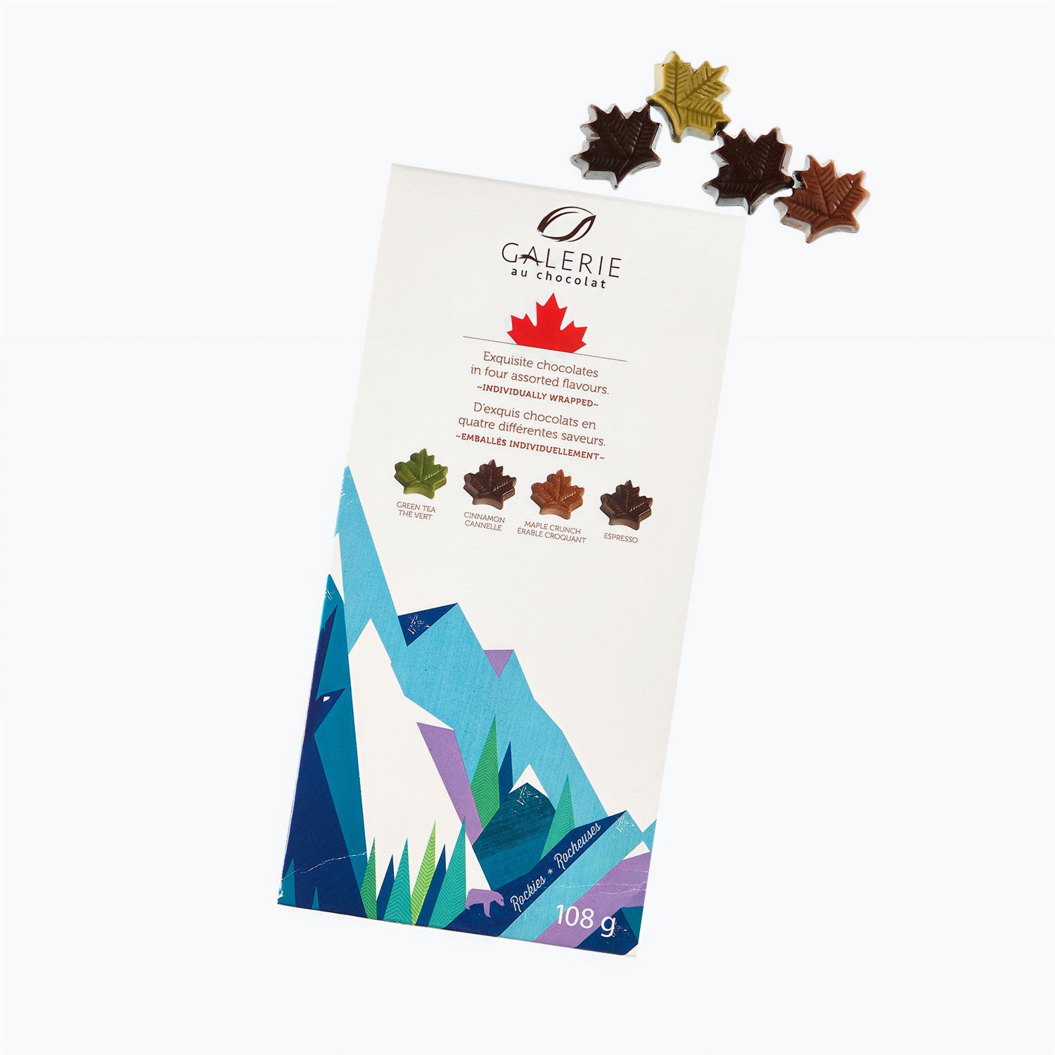 Coffret Rockies Galerie au Chocolat 4 saveurs 108g