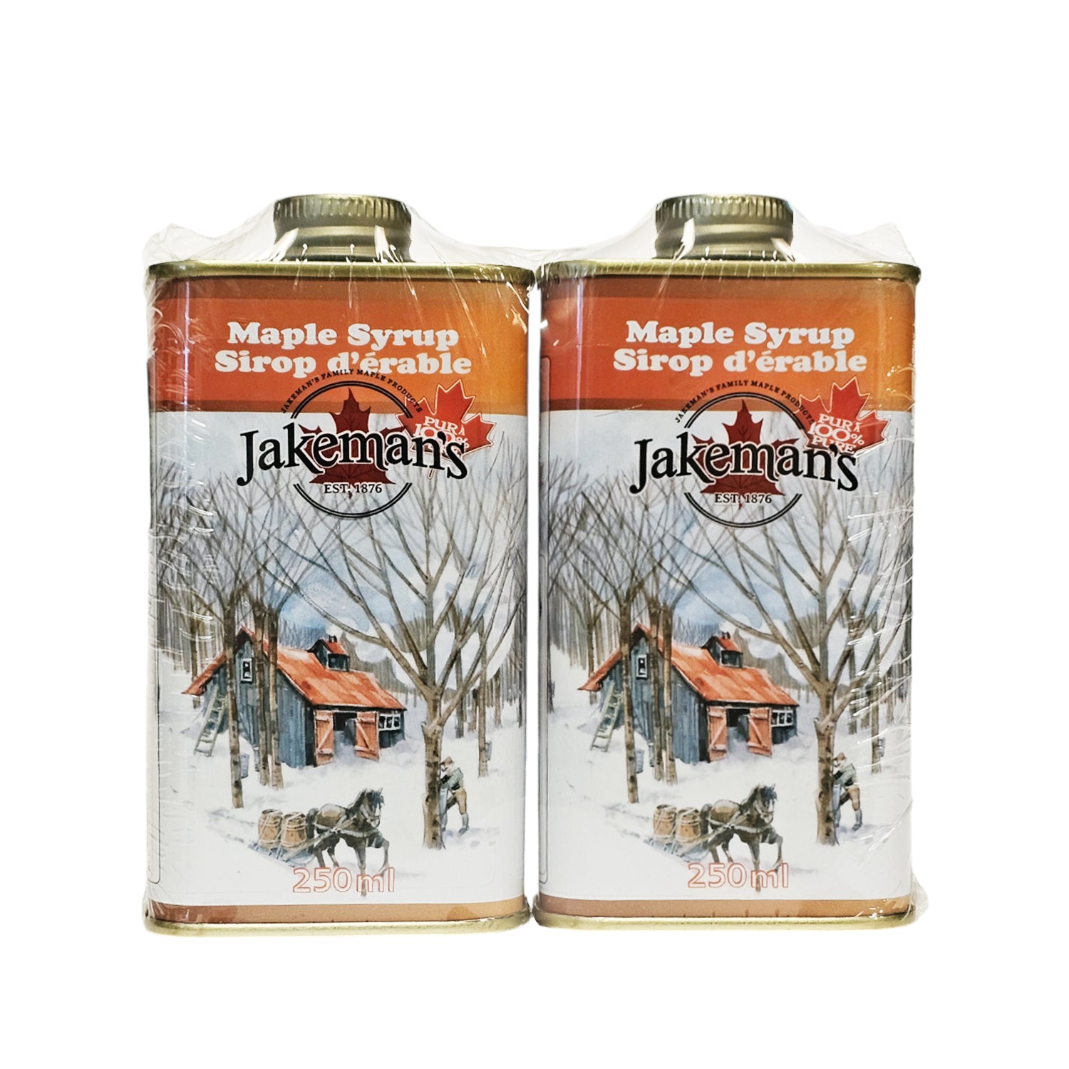 Jakeman's Maple Syrup Tin X2 250ml