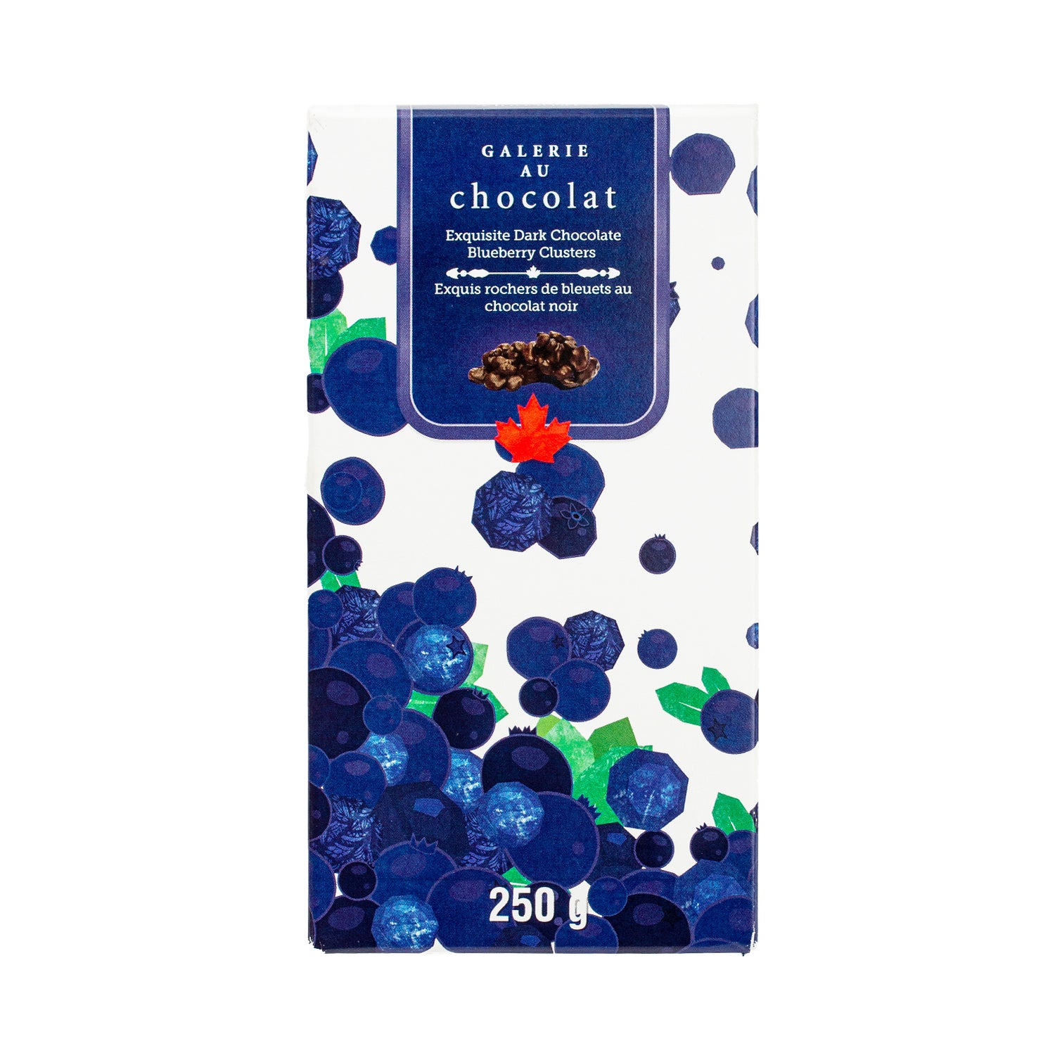 Galerie au Chocolat Grappes de chocolat noir aux myrtilles 250g