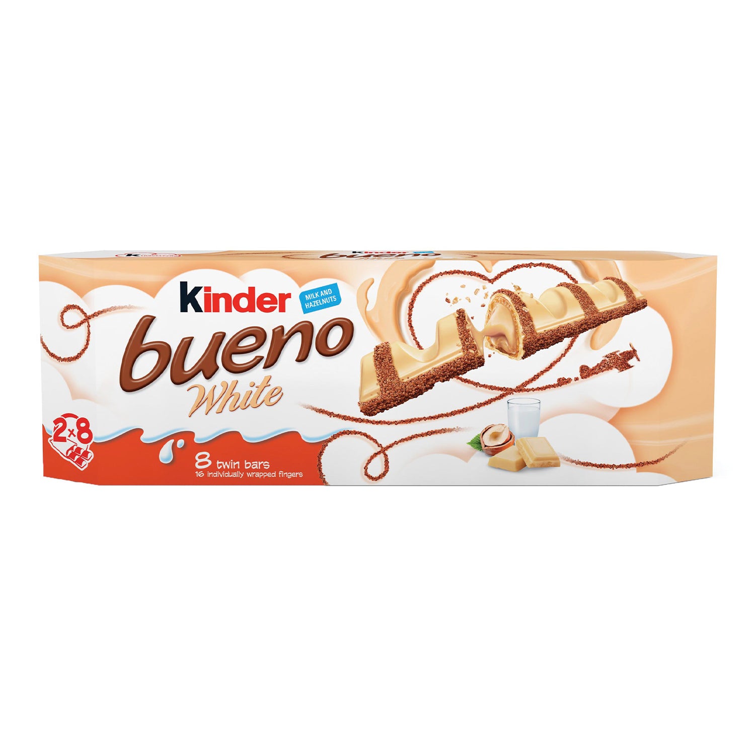 Kinder Bueno White 312g (8 twin bars)