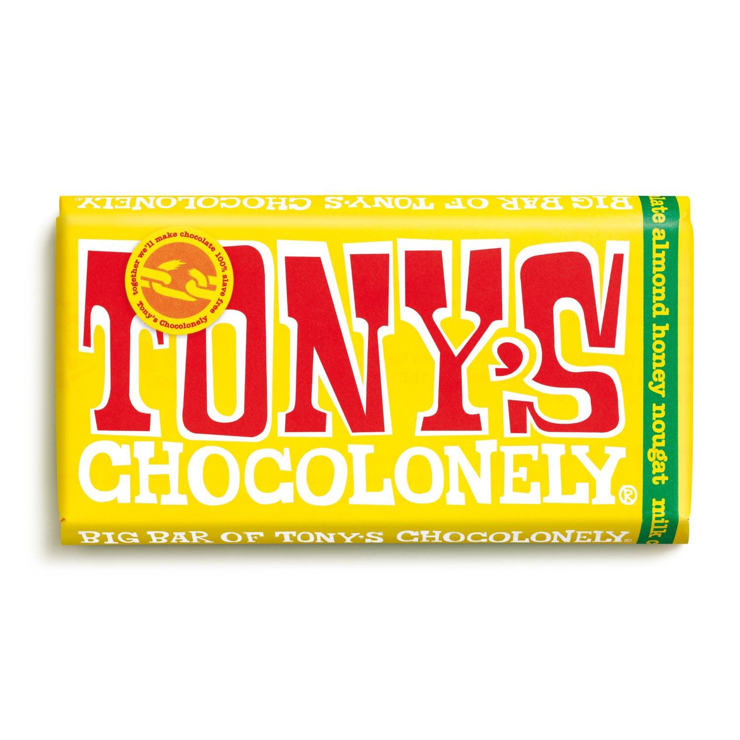 Tony's Chocolonely Milk Chocolate Nougat Bar 240g