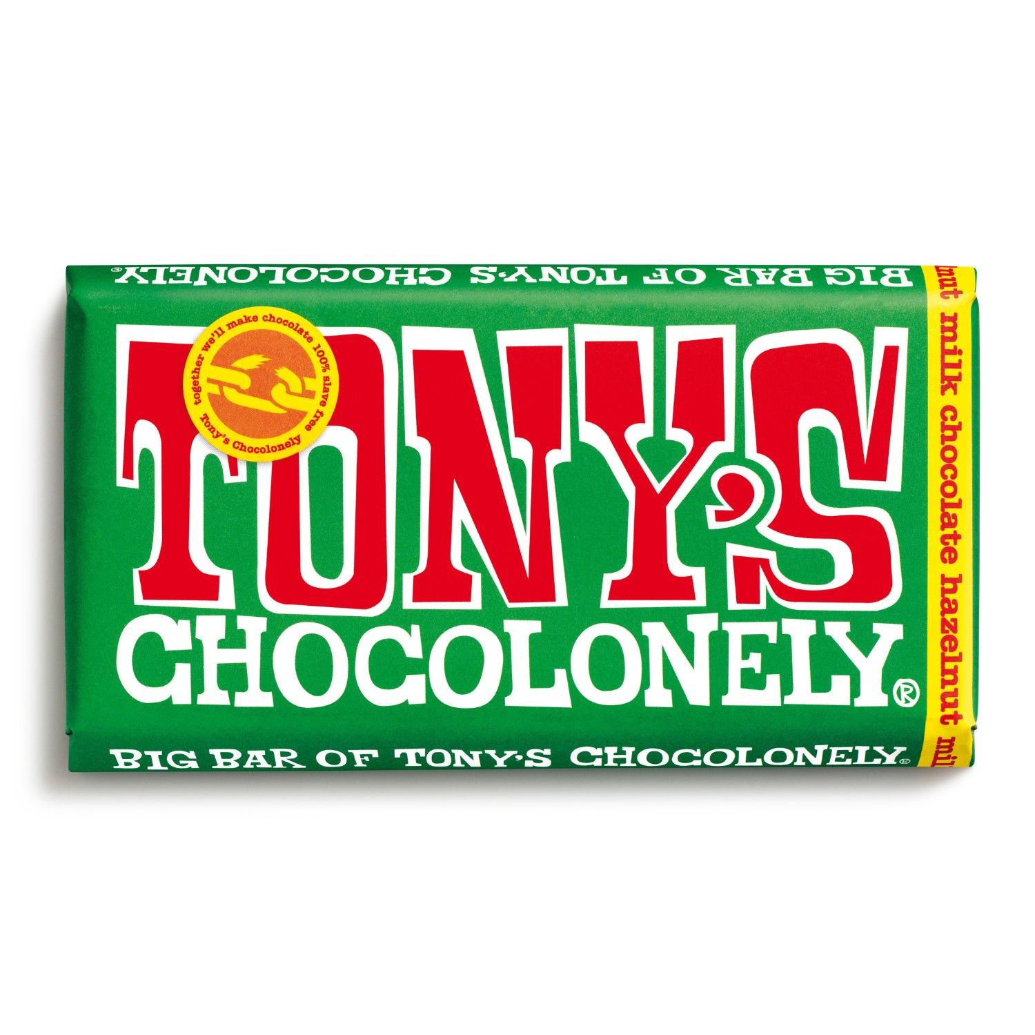 Tony's Chocolonely Milk Chocolate Hazelnut Bar 240g