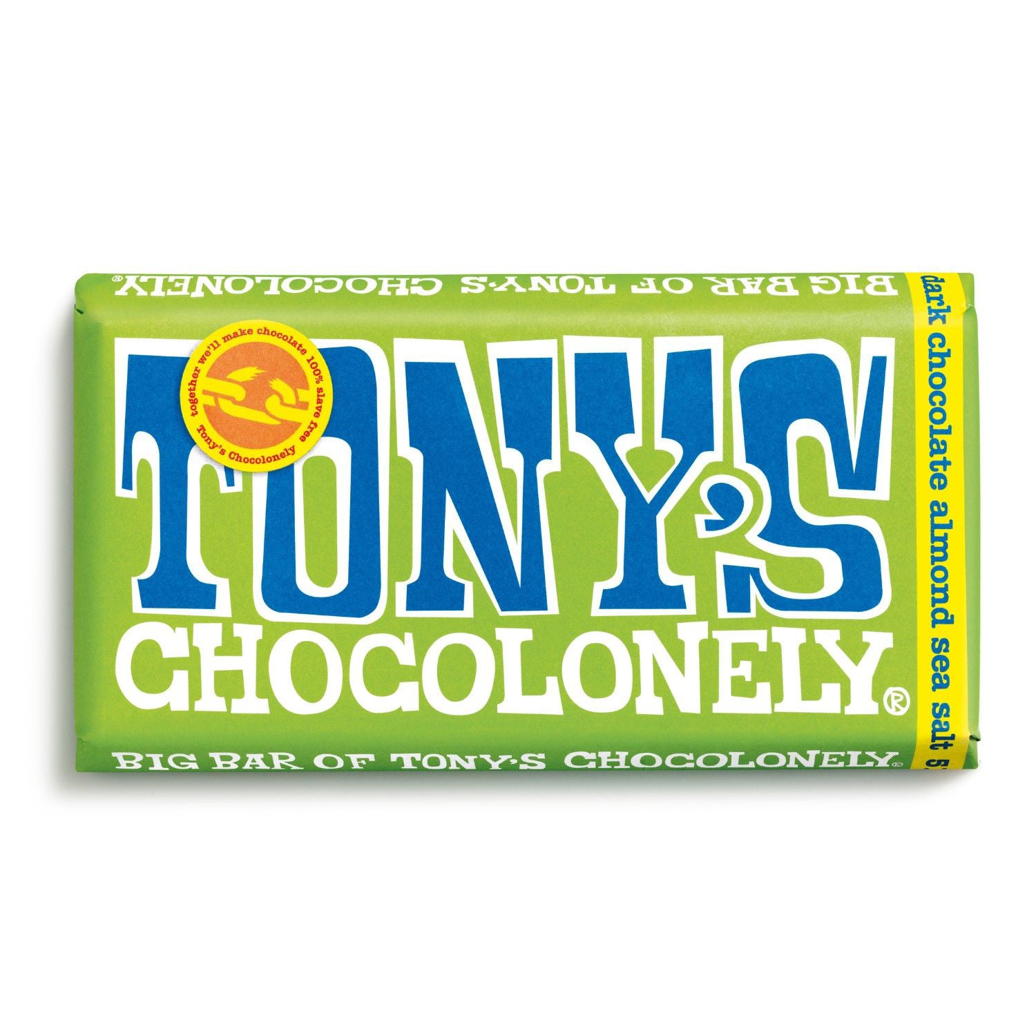 Tony's Chocolonely Dark 51% Almond Sea Salt Bar 240g