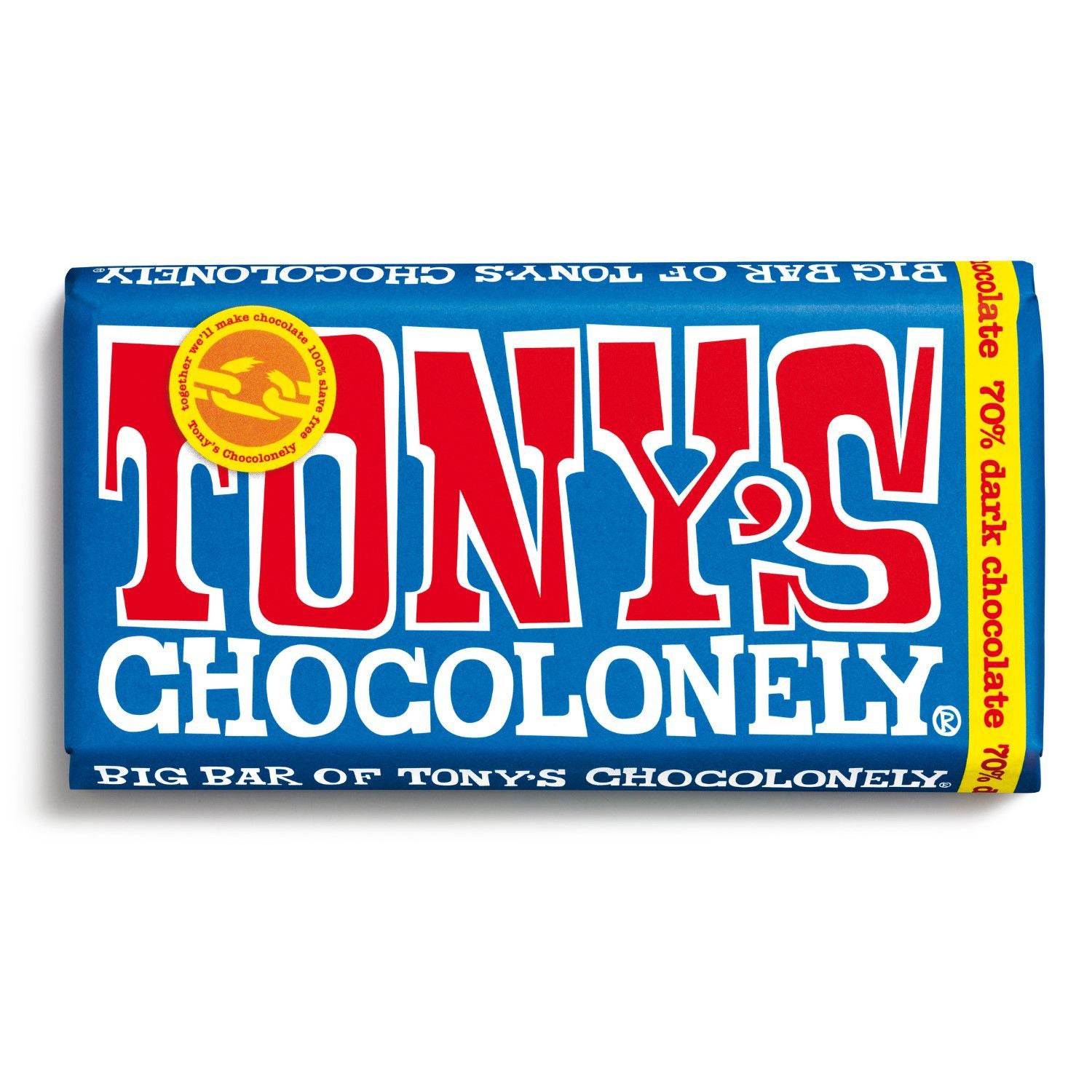 Tony's Chocolonely Dark Chocolate 70% Bar 240g