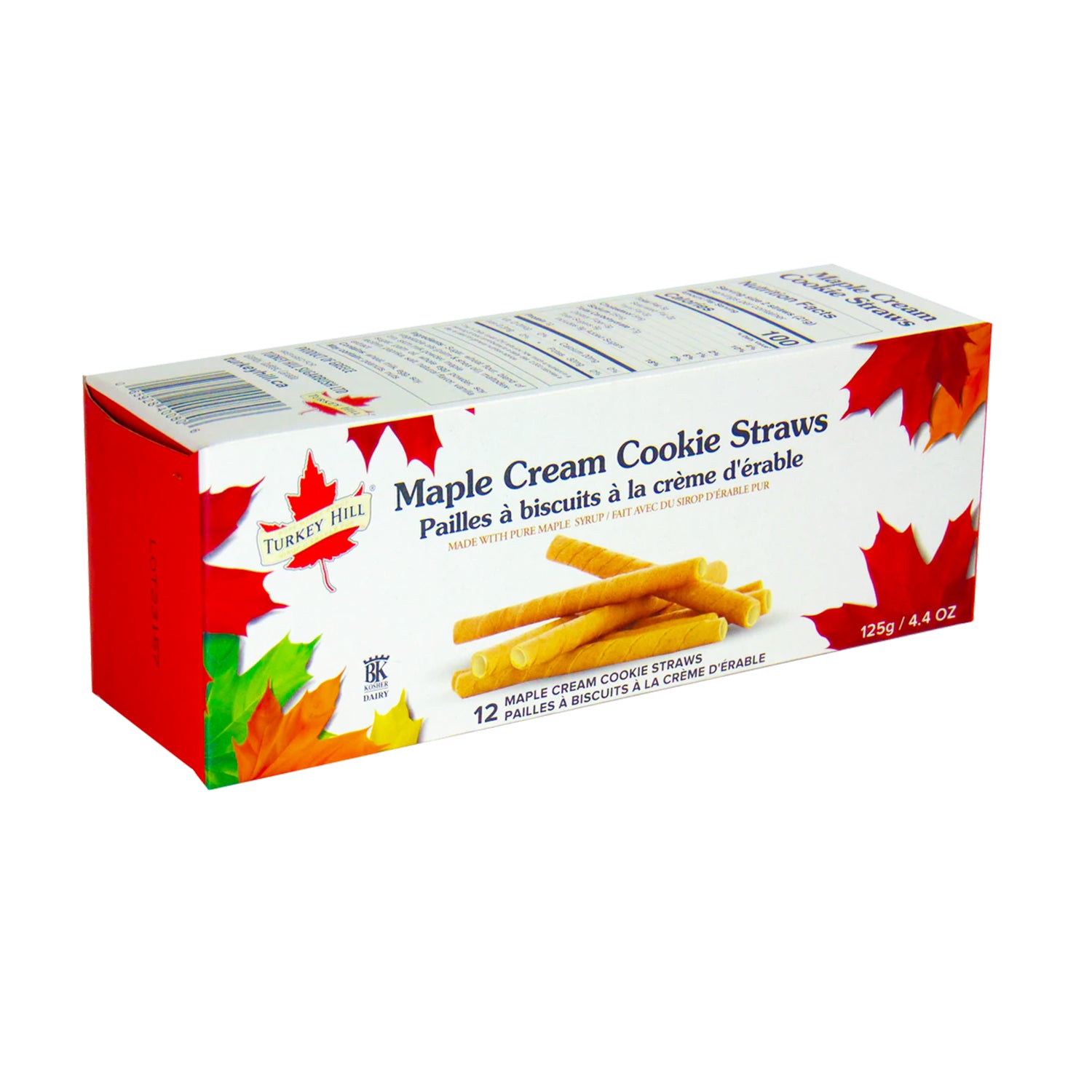 Turkey Hill Maple Cream Cookie Straws 125g