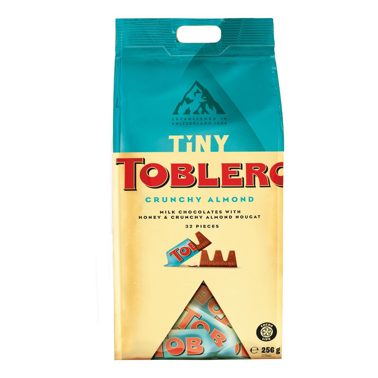 Petit sachet de Toblerone aux amandes croquantes de 256 g