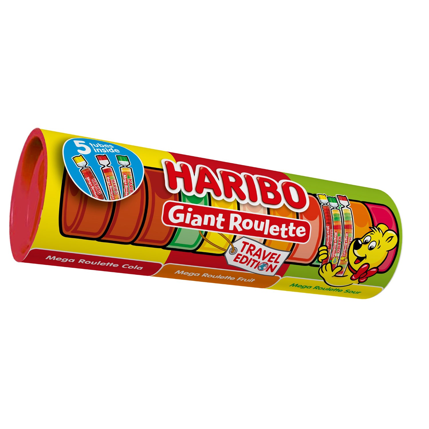 Haribo Giant Roulette Multi Flavour Gummies 225G